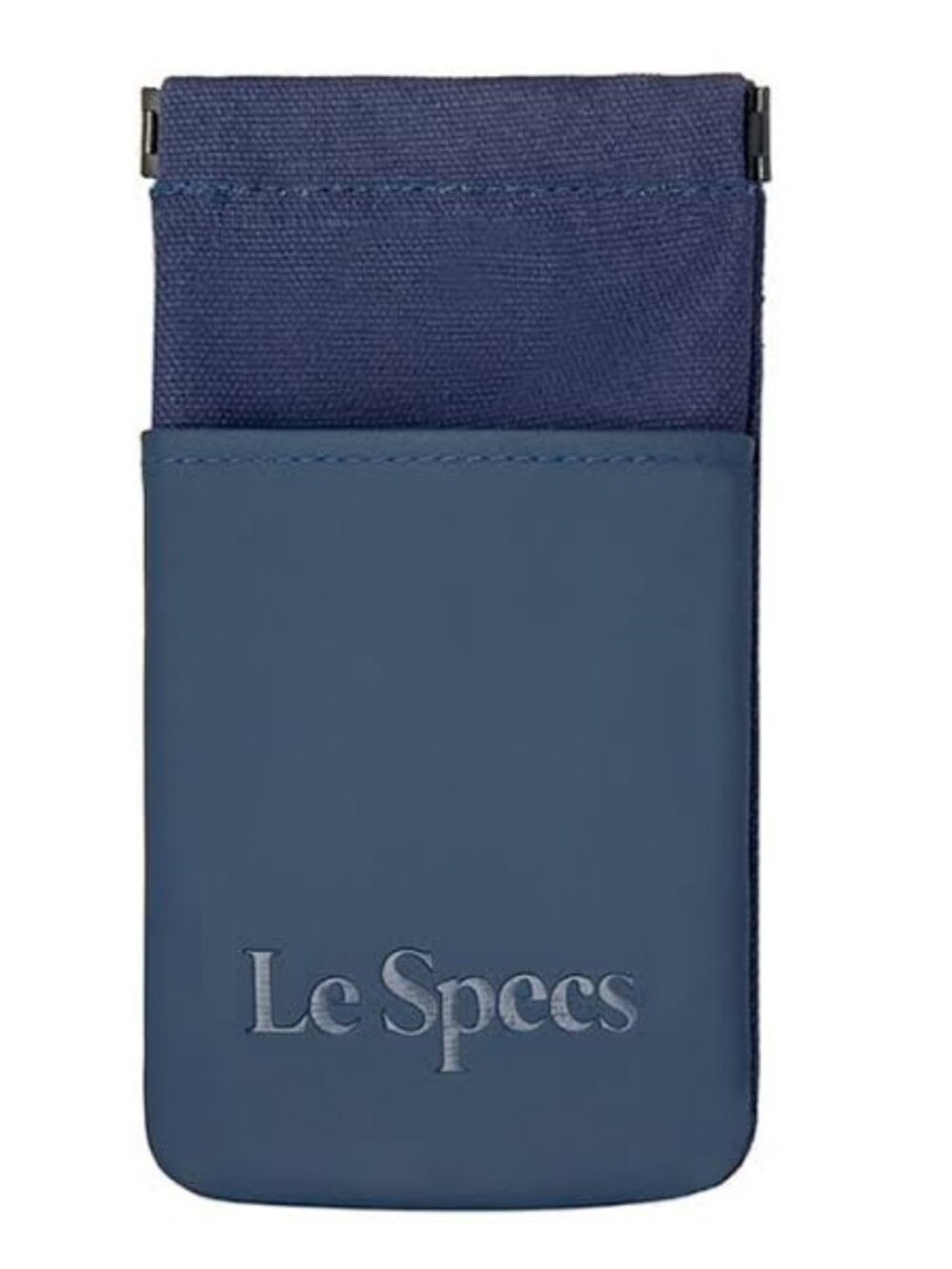 NEW! Le Specs Sunglasses Case with storage pocket Navy w Cloth
